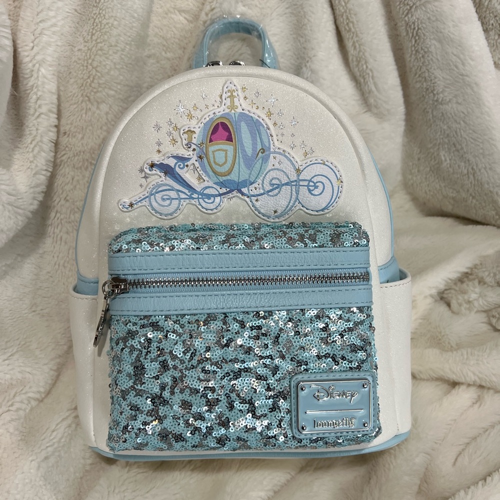 New Cinderella’s carriage Loungefly mini backpack